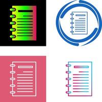 Notepad Icon Design vector