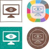 Unique Web Visibility Icon Design vector