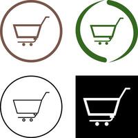 Unique Empty Cart Icon Design vector