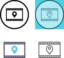 Unique Location Web Advertising Icon Design vector