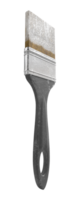 Paintbrush, stained with white paint on the top, for creating scenery png