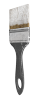 Paintbrush, stained with white paint on the top, for creating scenery png