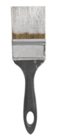 Paintbrush, stained with white paint on the top, for creating scenery png