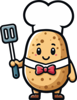 Potato Chef Illustration png