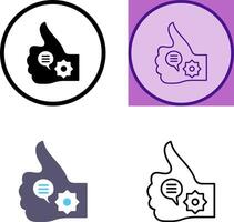 Unique Like Marketing Icon Design vector