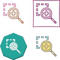 Zoom In Icon Design vector