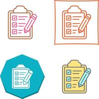 Checklist Icon Design vector