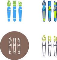 Brushes Icon Design vector