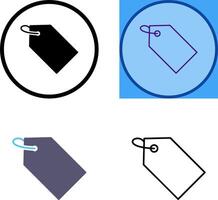 Unique Tag Icon Design vector
