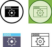 Unique Settings Icon Design vector