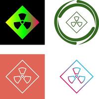 Radiation Icon Design vector