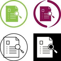 Unique Case Study Icon Design vector