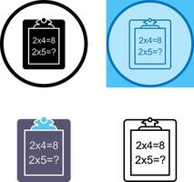 Unique Solving Question Icon Design vector