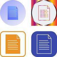 Sheet Icon Design vector