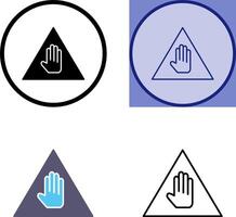 Unique Warning Icon Design vector