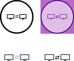 Unique Sharing Systems Icon Design vector