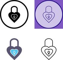 Unique Lock Icon Design vector