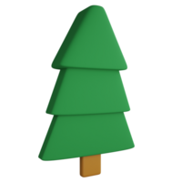 Navidad árbol clipart plano diseño icono aislado en transparente fondo, 3d hacer Navidad y nuevo año concepto png