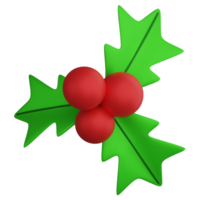 Natal decoração suporte clipart plano Projeto ícone isolado em transparente fundo, 3d render Natal e Novo ano conceito png