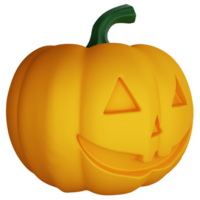 pumpa ClipArt platt design ikon isolerat på transparent bakgrund, 3d framställa halloween begrepp png