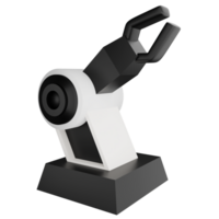 Roboter Arm Clip Art eben Design Symbol isoliert auf transparent Hintergrund, 3d machen Technologie und ai Konzept png