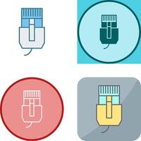 Unique Internet Cable Icon Design vector