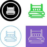 Bed Icon Design vector