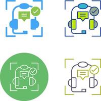 Technical Support Icon Design vector