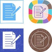 Unique Edit Document Icon Design vector