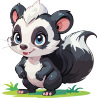 Skunk animal desenho animado png