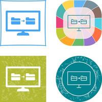 Unique File Sharing Icon Design vector