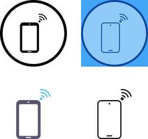 Unique Connected Device Icon Design vector