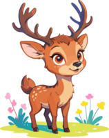 The Deers Animal Cartoon Art png