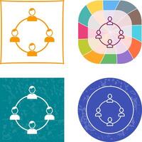 Unique Network Group Icon Design vector