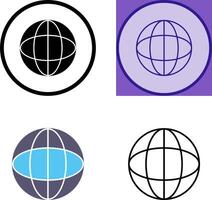 Unique Globe Icon Design vector