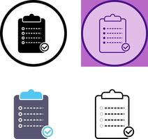 Unique Checklist Icon Design vector