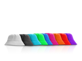 colorato secchio cappelli trasparente png