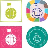 Unique Global Signals Icon Design vector