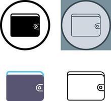 Unique Wallet Icon Design vector
