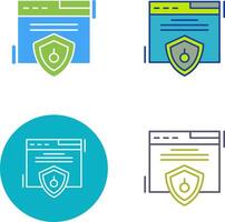 Web Security Icon Design vector