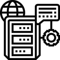 almacenamiento datos icono símbolo imagen para base de datos ilustración vector