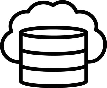 Storage data icon symbol image for database illustration vector