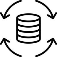 Storage data icon symbol image for database illustration vector