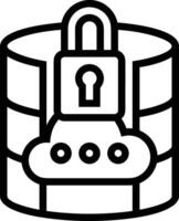 Storage data icon symbol image for database illustration vector