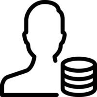 Storage data icon symbol image for database illustration vector