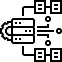 almacenamiento datos icono símbolo imagen para base de datos ilustración vector