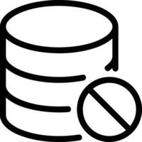 Storage data icon symbol image for database illustration vector