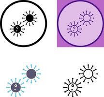 Unique Virus Icon Design vector