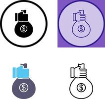 Unique Money Sharing Icon Design vector