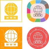 Unique World Wide Web Icon Design vector